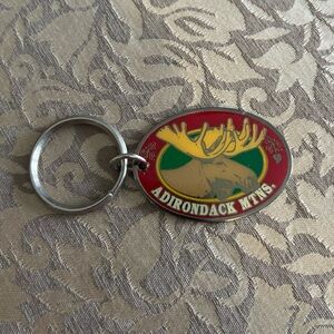 Adirondack Mountains Keyring Moose New York Wilderness